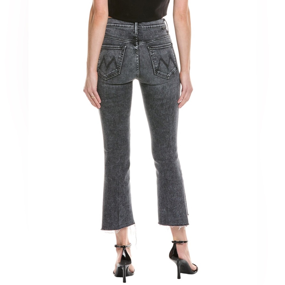 MOTHER Black Ankle Cropped Jeans with Classic Style